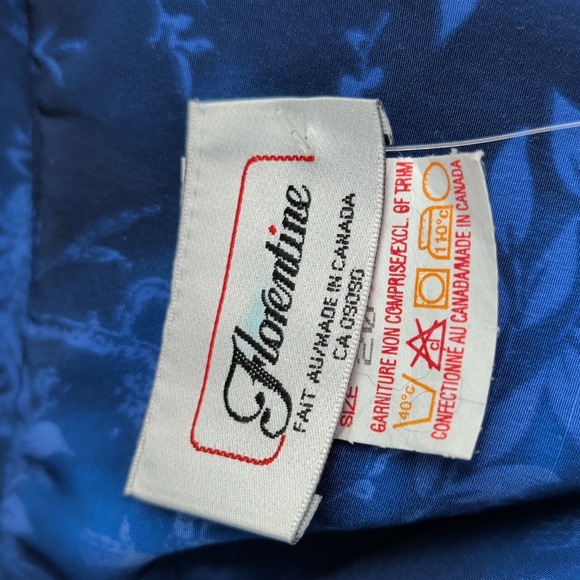 florentine Blue Floral Long Sleeve Dress Size 20 Nwt - Picture 6 of 7